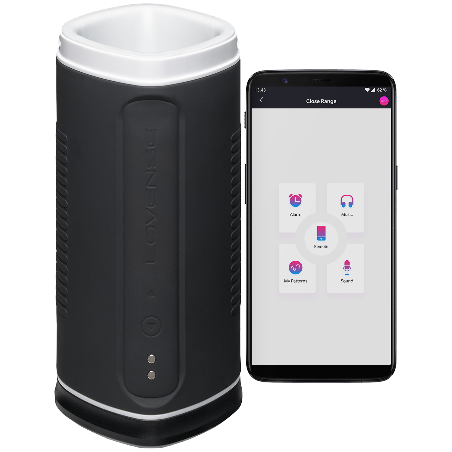 Lovense Calor Warming App-controlled Male Masturbator - Black
