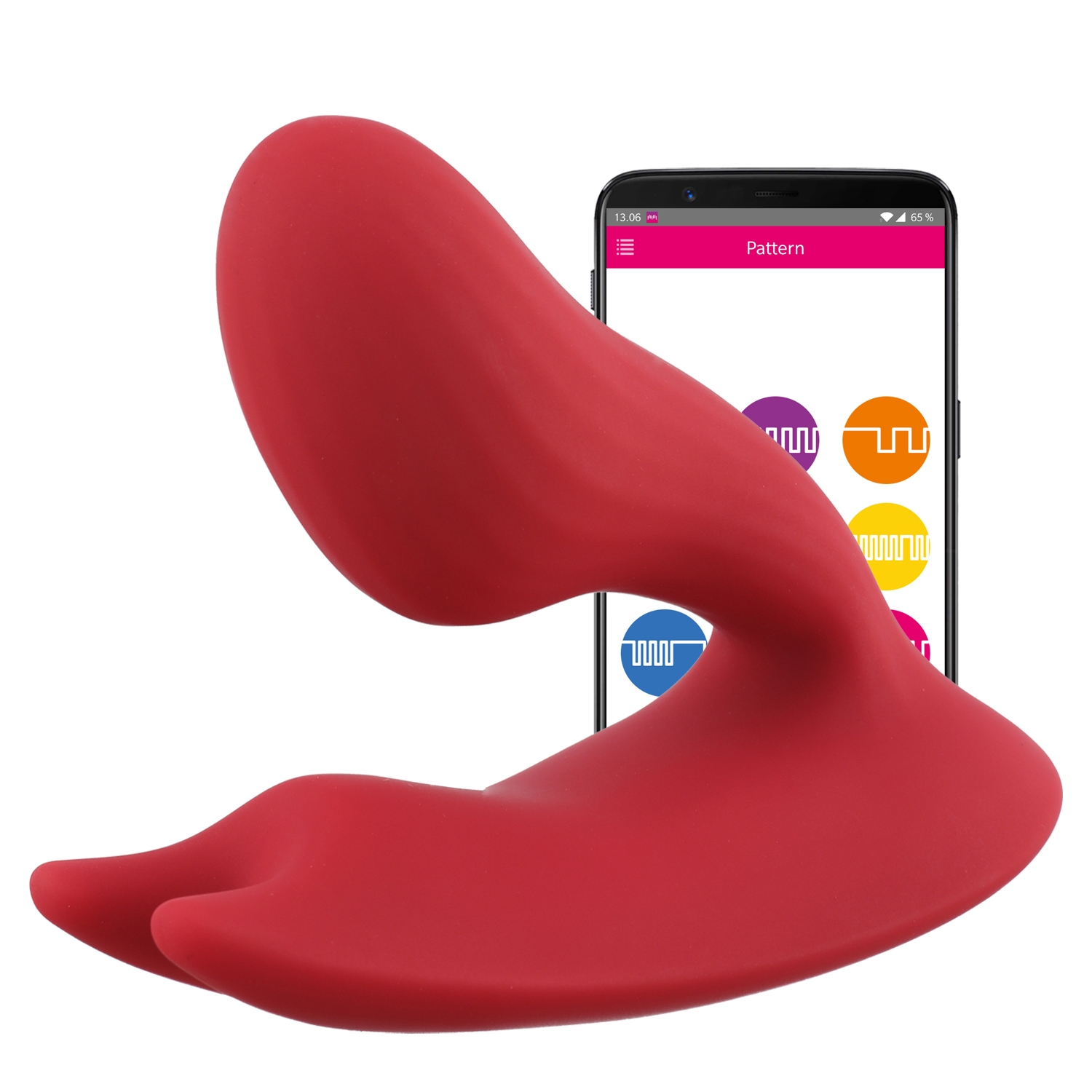 Magic Motion Umi App-Controlled Dual Vibrator - Red