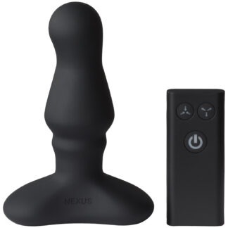 Nexus Bolster Inflatable Vibrating Prostate Plug - Black