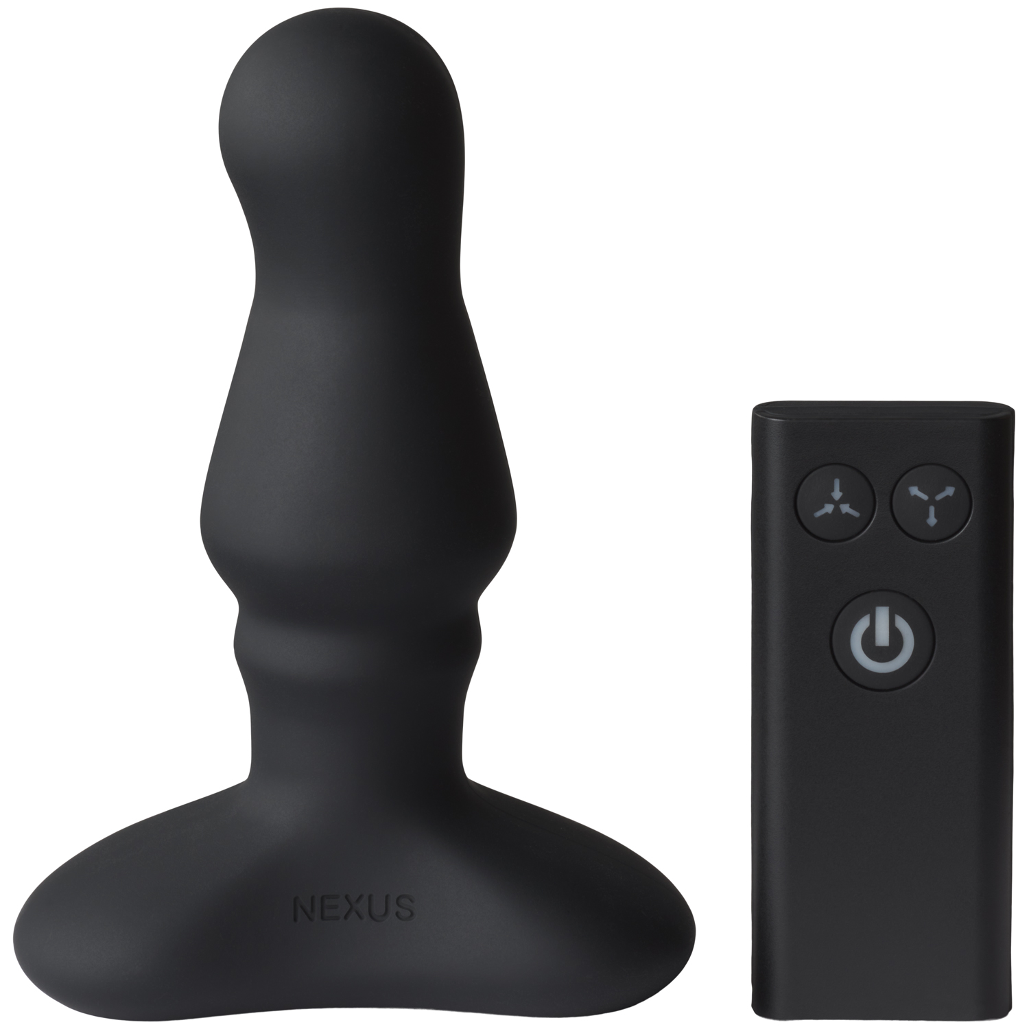 Nexus Bolster Inflatable Vibrating Prostate Plug - Black