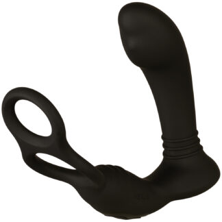 Nexus Simul8 Dual Anal & Perineum Penis and Ball Vibrator with Cock Ring - Black
