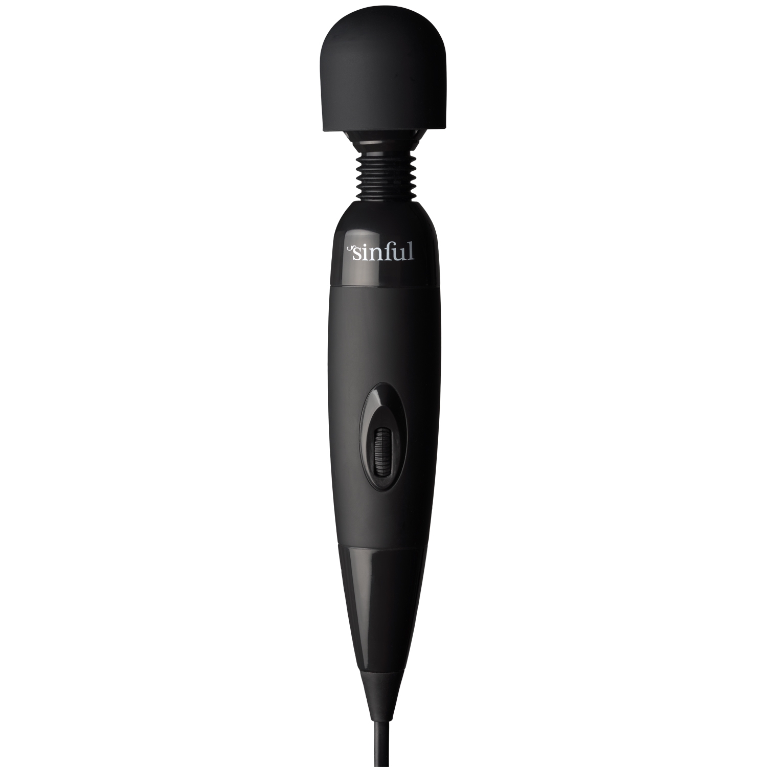 Sinful Classic Midi Magic Wand Vibrator - Black