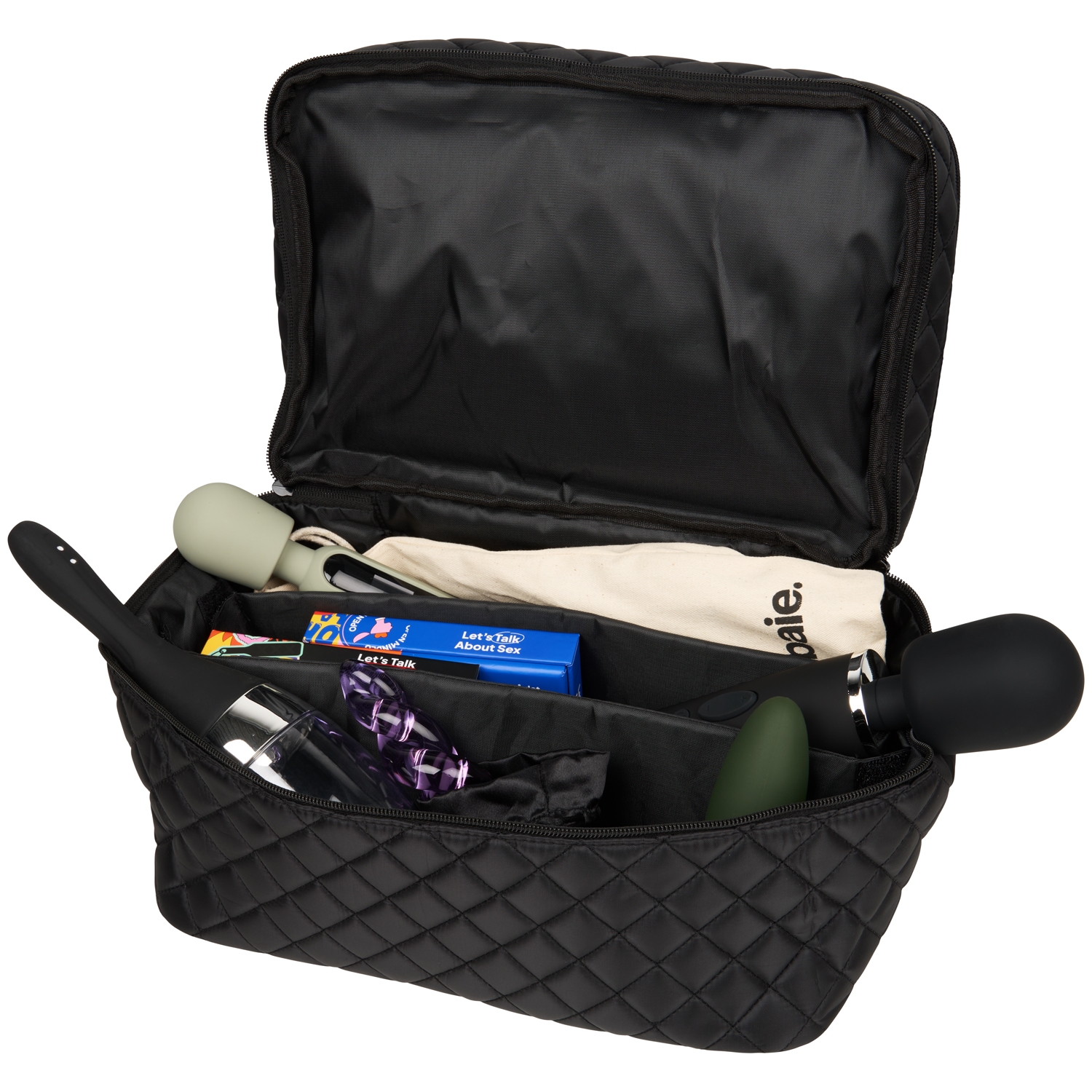 Sinful Storage Bag With Lock Large - Black