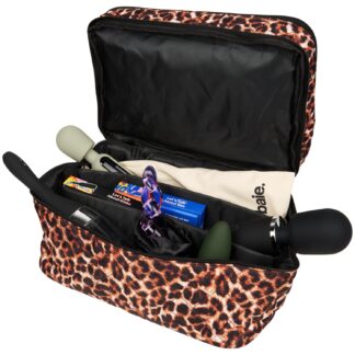 Sinful Storage Bag With Lock Large - Leopard