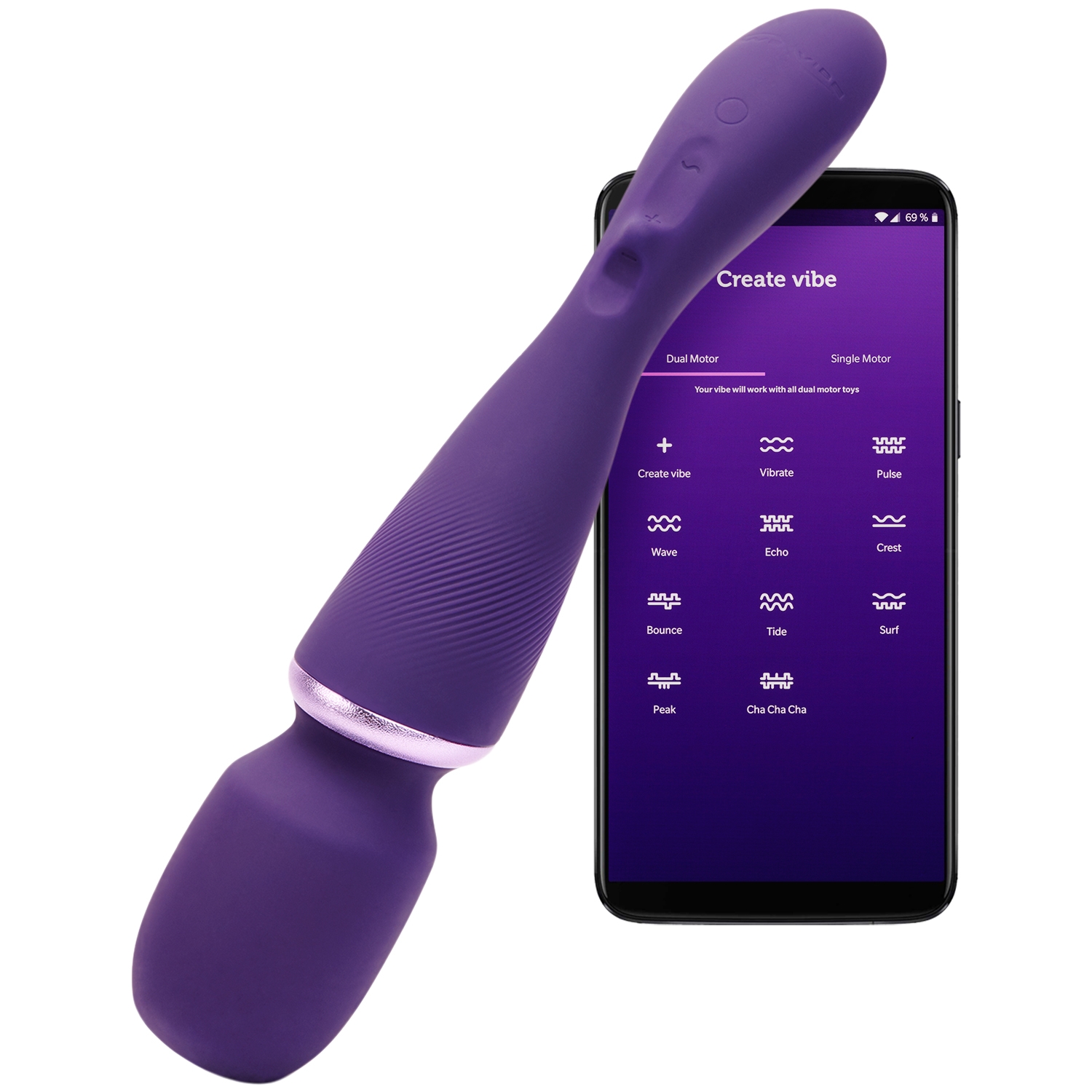 We-Vibe Wand with Attachments - Purple