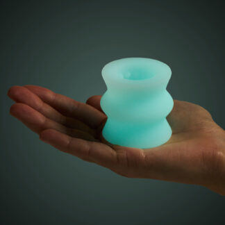 Doc Johnson GoodHead Glow Helping Head Glow Stroker - White