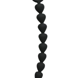 Black Silicone Anal Beads