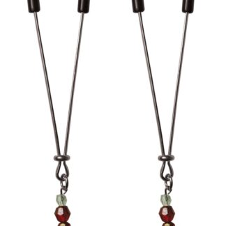 Ruby Black Nipple Clips