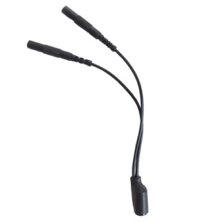 Adapter Mystim Circular Connector for 2 mm Socket - Black