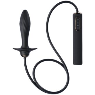 Anal Fantasy Auto-Throb Inflatable Vibrating Plug - Black