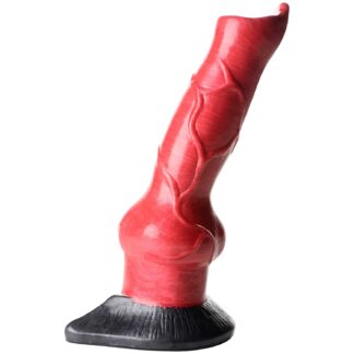 Creature Cocks Hell-Hound Canine Penis Silicone Dildo 8.1 inches - Red