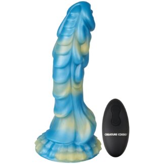 Creature Cocks Sea Stallion Vibrating Dildo - Blue