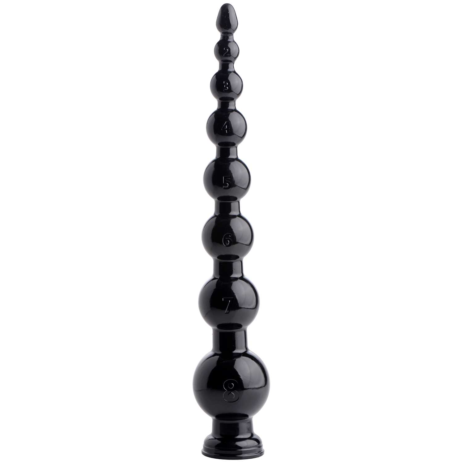 Hosed Graduated Beaded Hose 19.6 inches - Black