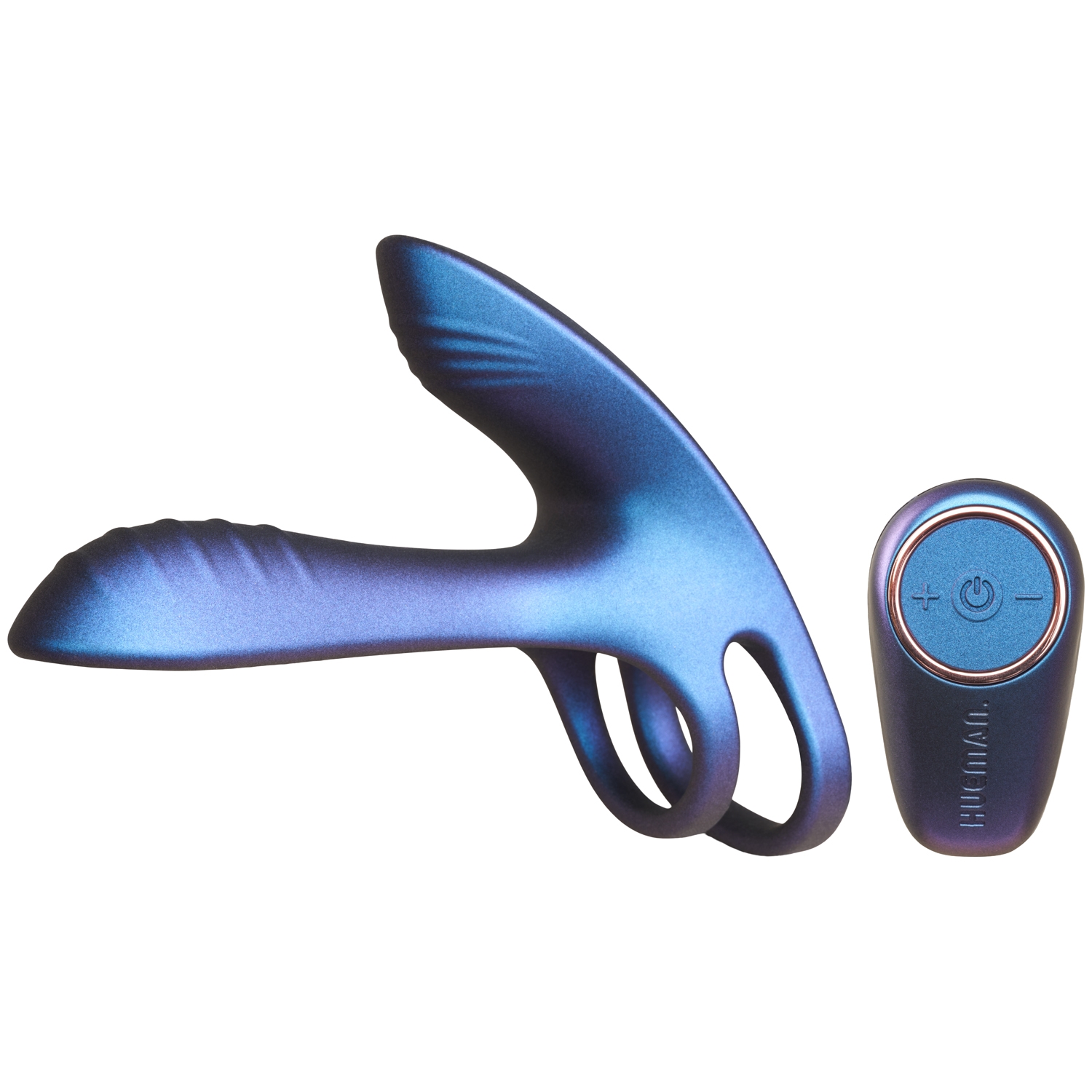 Hueman Infinity Ignite Vibrating Cock Ring - Purple