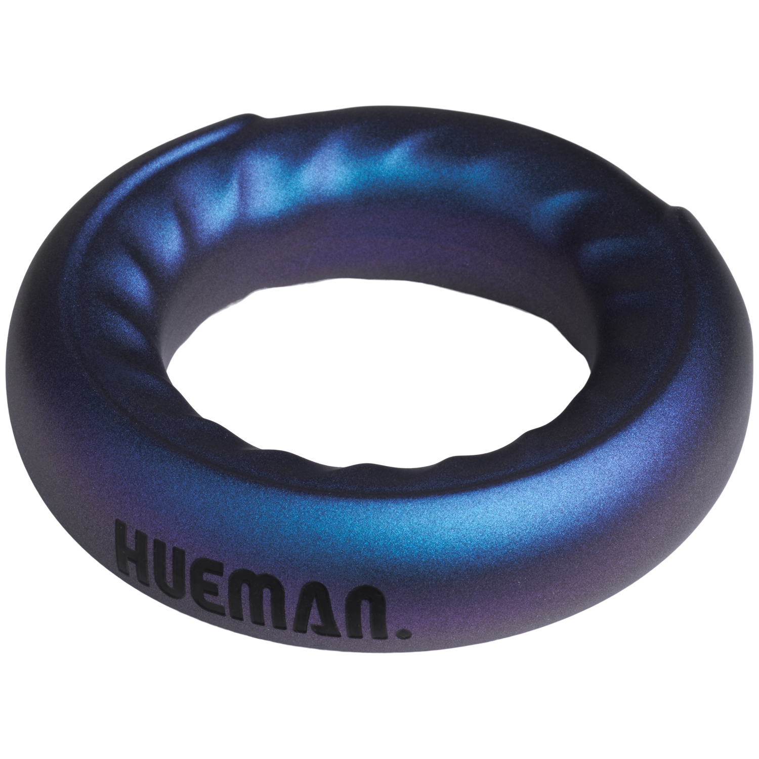 Hueman Saturn Vibrating Cock & Ball Ring - Dark Blue