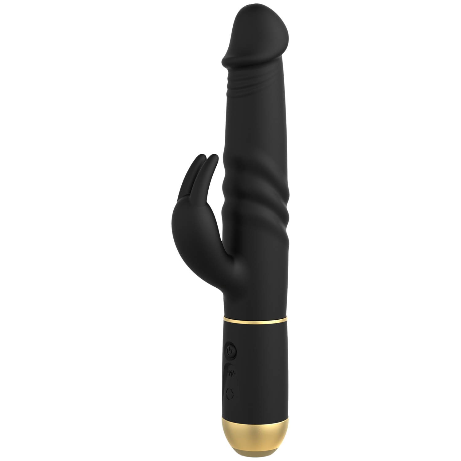 Marc Dorcel Furious Rabbit 2.0 Rechargeable Rotating Pearl Rabbit Vibrator - Black