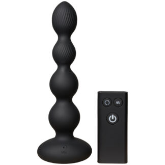 Nexus Tornado Probe Rotating And Vibrating Anal Beads - Black