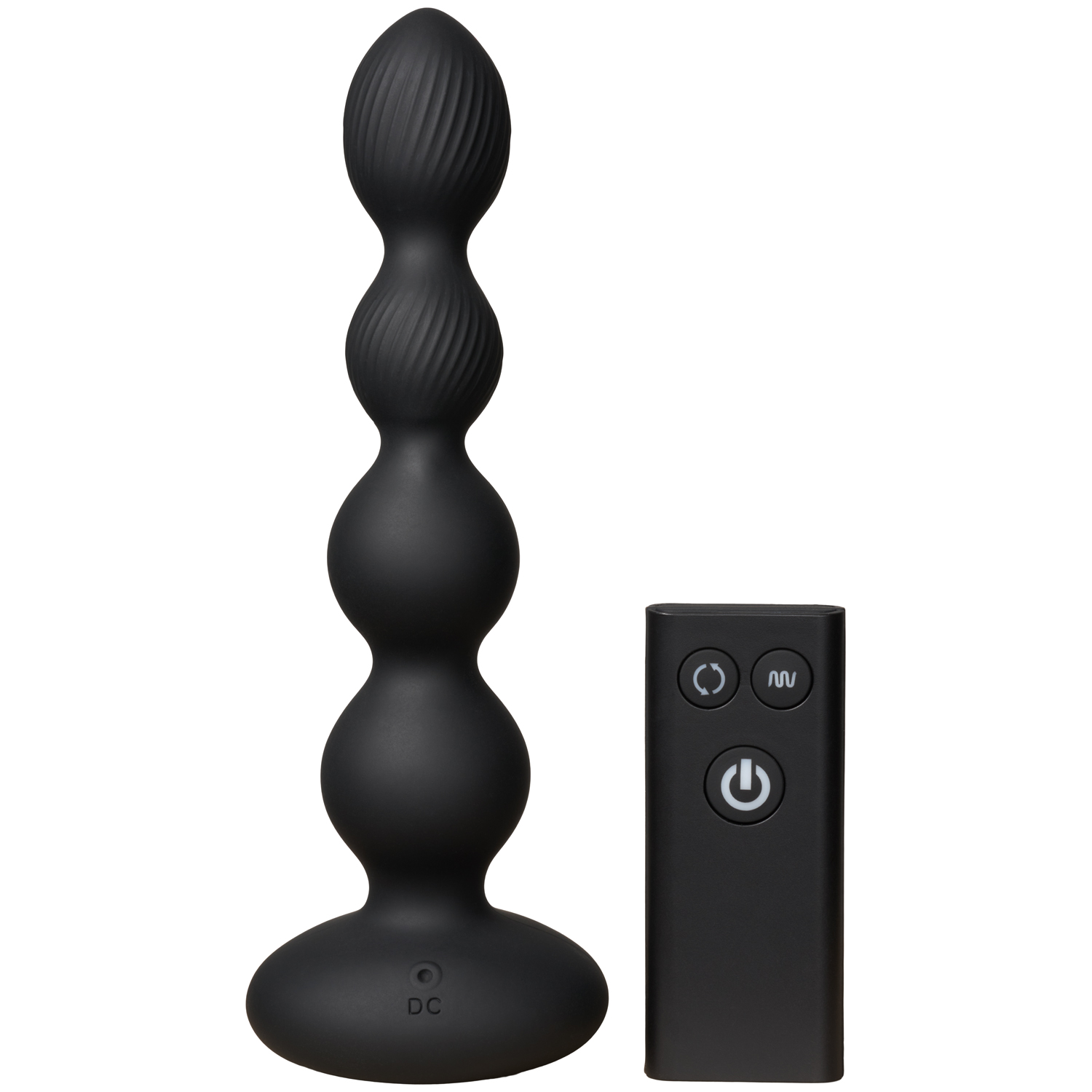 Nexus Tornado Probe Rotating And Vibrating Anal Beads - Black