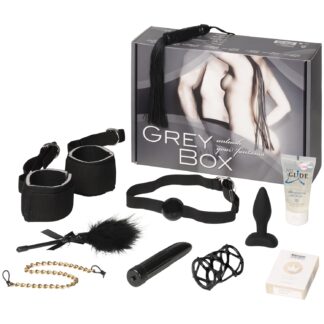 Orion Gray Box Sex Toy Set - Black