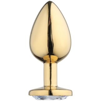 Precious Metals Large Jewel Butt Plug - Gold