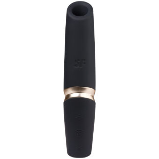 Satisfyer Perfect Kiss Suction Vibrator - Black