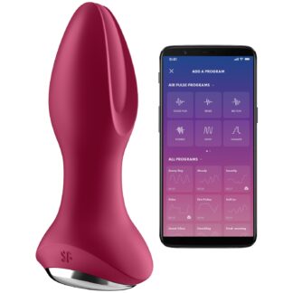 Satisfyer Rotator Plug 2+ App-controlled Rotating Vibrating Anal Plug - Fuchsia