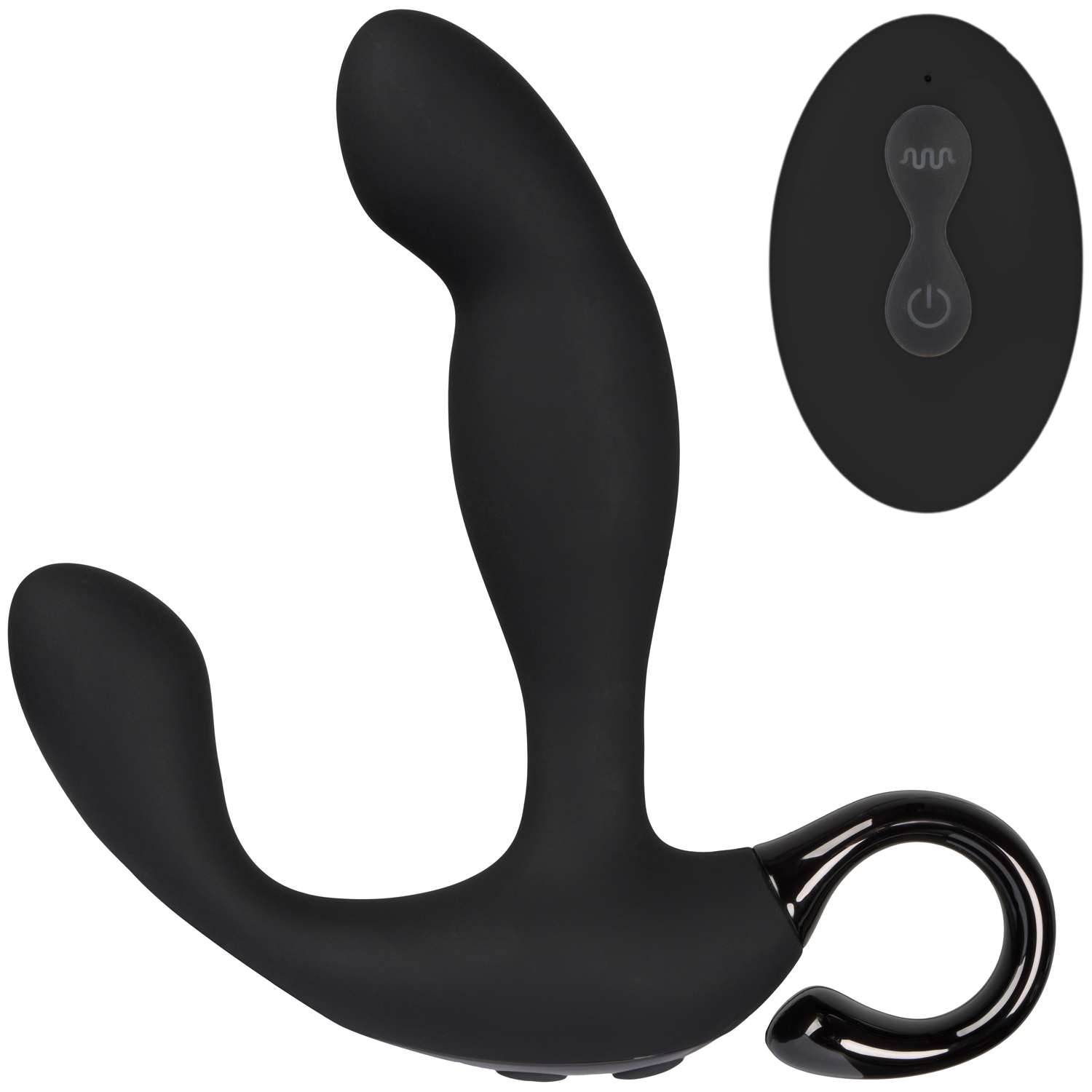 Sinful Come-hither Rechargeable Prostate Vibrator - Black