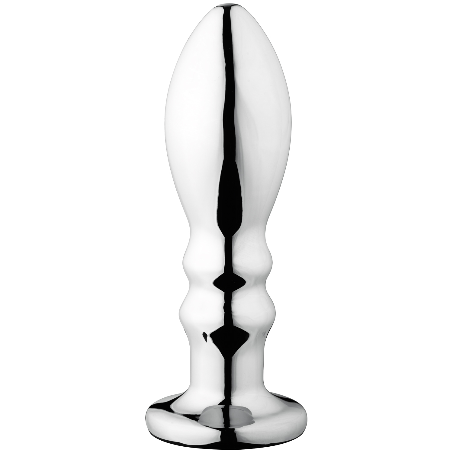 Sinful Rumble Groove Vibrating Butt Plug - Silver
