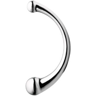Sinful Steel G&P Dildo Stimulator 9.4 inches - Silver
