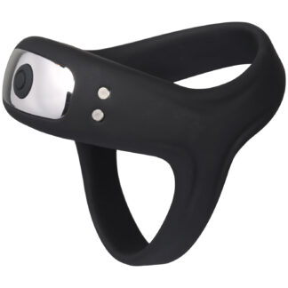 Sinful Triple Function Rechargeable Vibrating Cock Ring - Black
