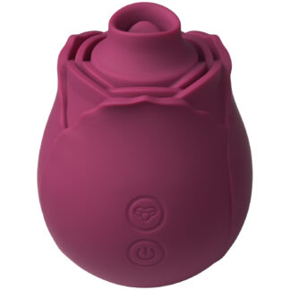 Skins Rose Buddies The Rose Flutterz Clitoris Vibrator - Fuchsia