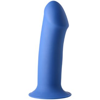 Squeeze-It Squeezable Blue Dildo 7.2 inches - Dark Blue