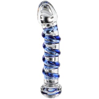 ToyJoy G-Spot Gemstone Glass Dildo 7 inches - Clear