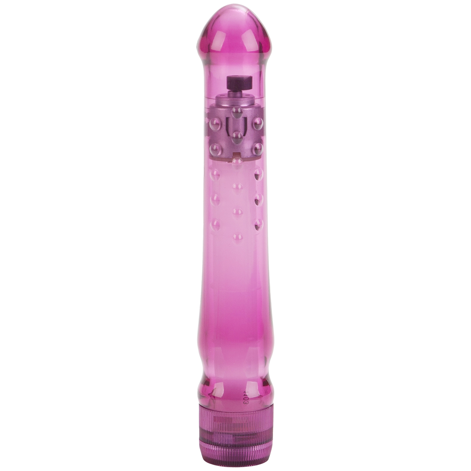 Turbo Glider Dildo Vibrator - Rose