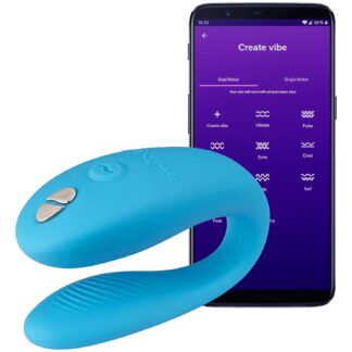 We-Vibe Sync GO App Controlled Couple Vibrator - Blue