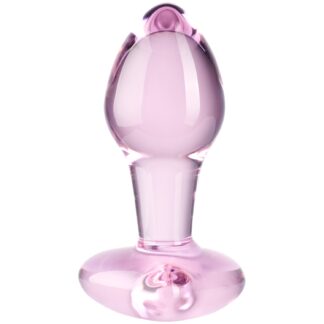 baseks Heart Glass Butt Plug Medium
