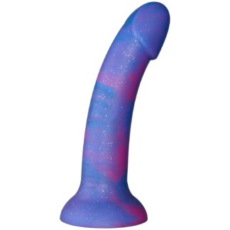 baseks Red Galaxy Silicone Dildo 7 inches - Blue