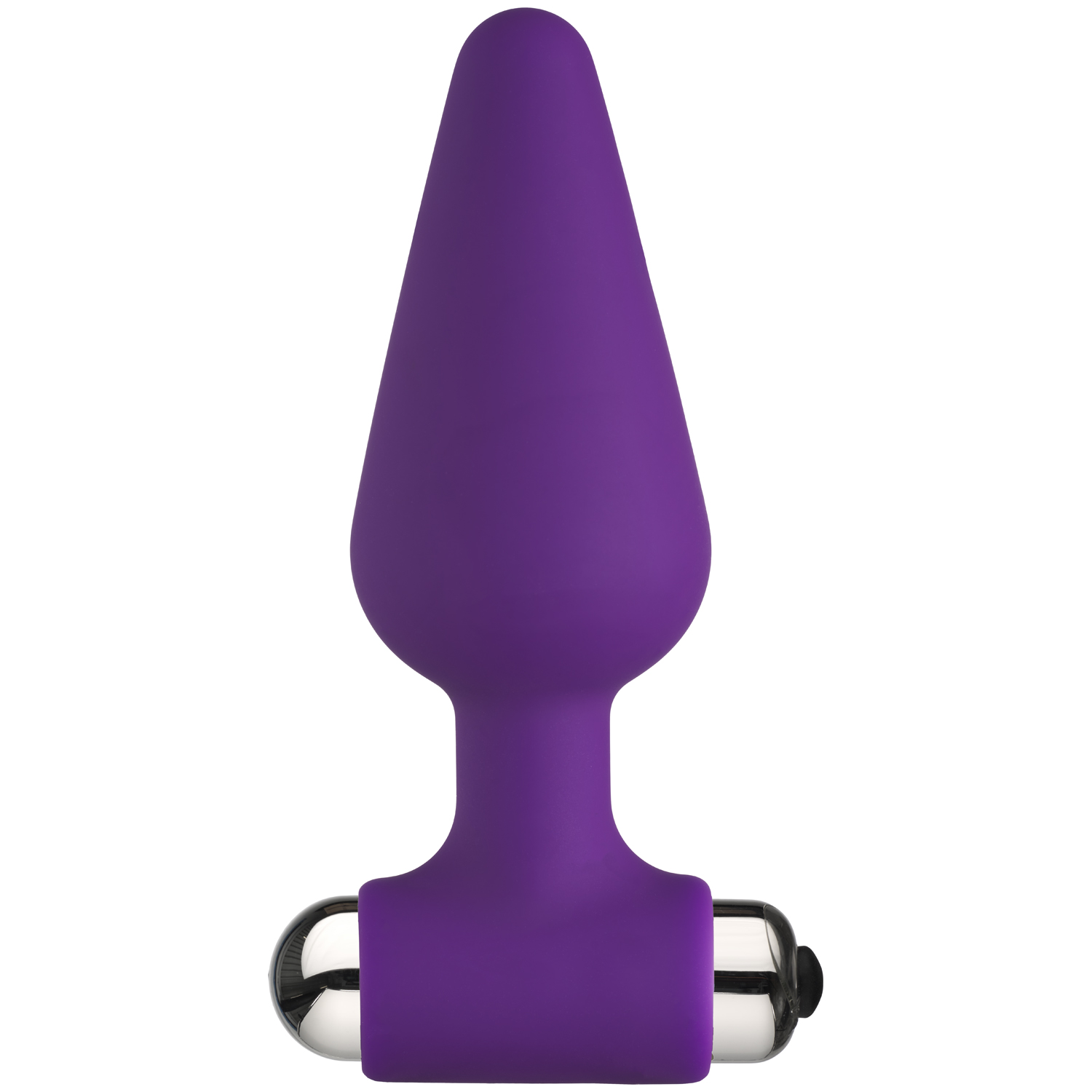 baseks Vibrating Large Butt Plug - Purple