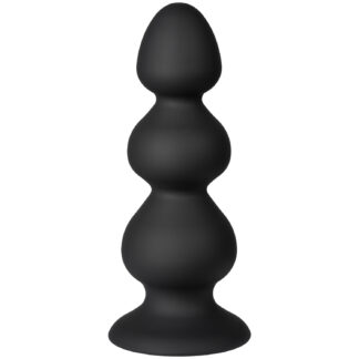 obaie Triple Jiggle Large Butt Plug - Black
