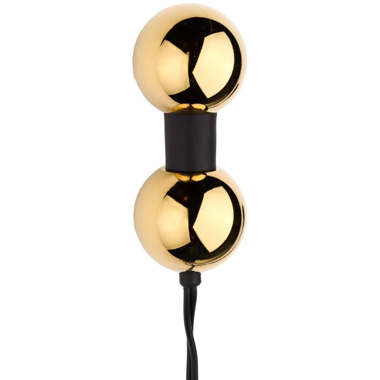 DG-Lab Bi-Polar Anal Double-Ball Electrode Gold - Gold