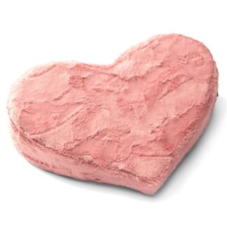 Fur Heart Wedge - Rose