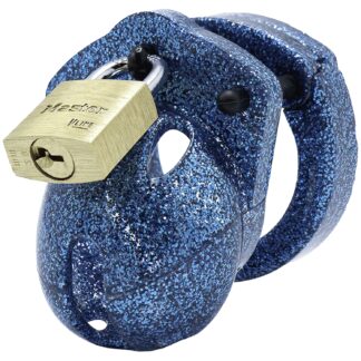 CB-X Mini-Me Glitter Chastity Cock Cage Kit - Blue