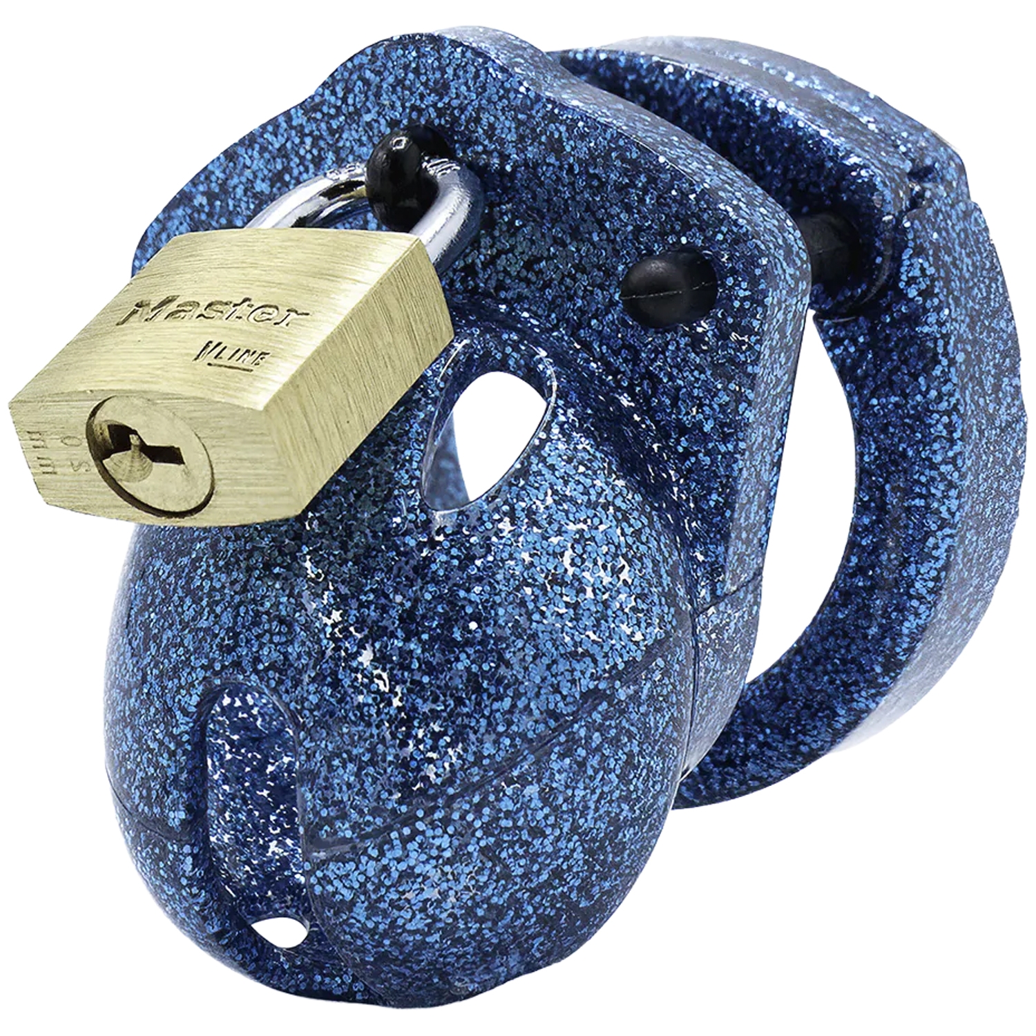 CB-X Mini-Me Glitter Chastity Cock Cage Kit - Blue