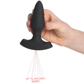 Booty Sparks Laser Series Bang Me Small Remote-controlled Butt Plug - Black
