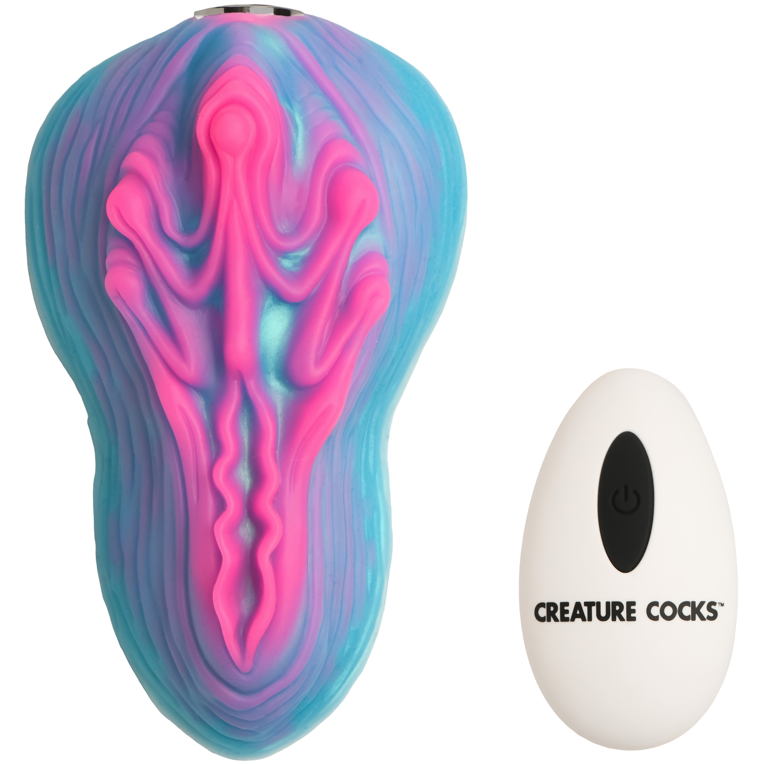 Creature Cocks Vulvaron Vibrating Grinder - Blue