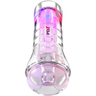 PDX Elite ViewTube XXL LED Masturbator - Clear