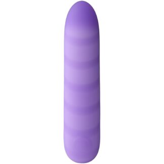 Sinful Swirl Silicone Bullet Vibrator - Purple