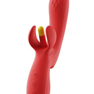 Fortexa - App-Controlled Flapping Dual Vibrator - Red