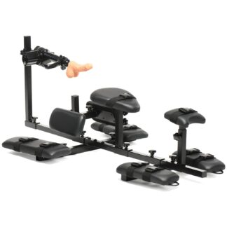 Master Series Subversion Stockade With Sex Machine - Black