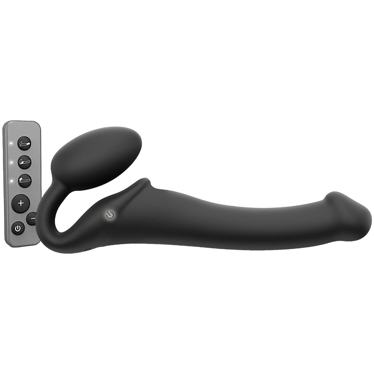Strap-On-Me Vibrating Bendable Strap-On - Black - M